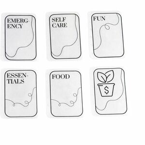 A7 planner-Laminated Cash Budget Envelope Set, sinking funds